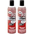 Camie 313 Spray Adhesive is shown with its red and white can design, surrounded by fabric and foam pieces, emphasizing its low soak-in formula for clean bonding.